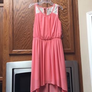 A pink spring dress